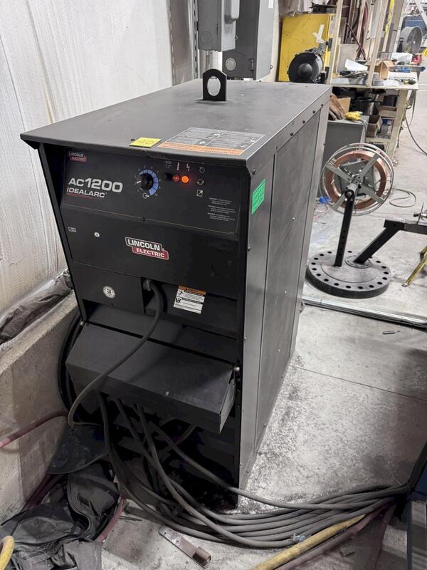 12' Bancroft Miller, linear sub-arc seam welder, w/ Lincoln Idealarc #AC1200 welder - Image 6