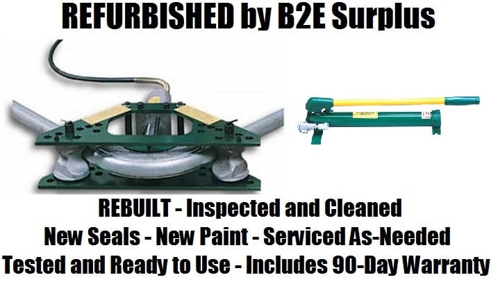 4" Greenlee #777HC755, Rigid Conduit Bender, 1-1/4" - 2" One-Shot, 2-1/2" - 4" Segment, w/755 Hand Hydraulic - Image 1
