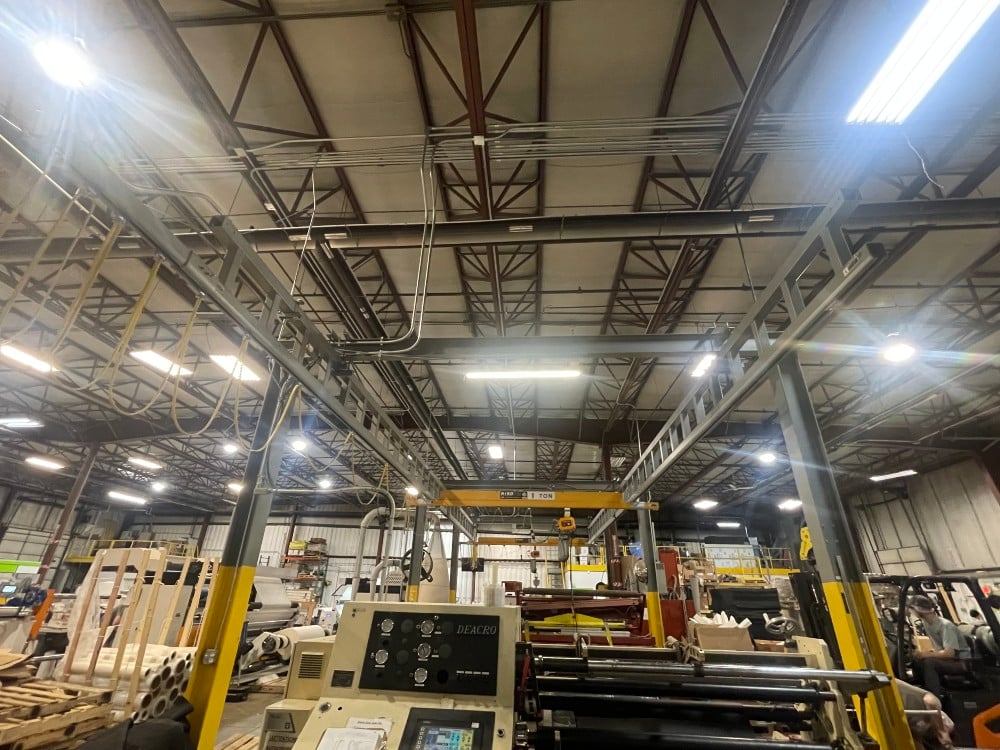 2 Ton, Nico, Freestanding Workstation Bridge Crane, 46' runway, excellent condition - Image 2