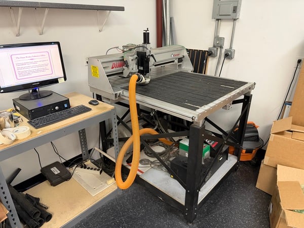 Gerber #Dimensions-200, CNC Router, 39" x 47" table, 35.4" X, 31.4" Y, 2.25" material thickness, 37" material - Image 2