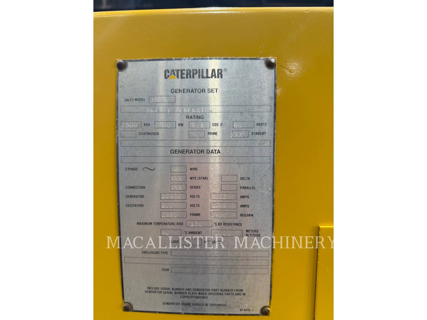 2000 KW Kato SR4-HV, Diesel, 1800 RPM, 12470V, 2001 - Image 4