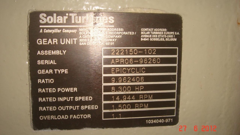 Caterpillar #Taurus-60, 5670 KWe, 50/60 Hz (switchable), 22000 hours, 2010 - Image 4