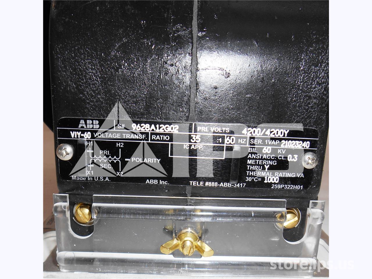 ABB 35:1 Viy-60 Potential Transformer 5kv, 60 KV Bil, 4200:120, Double Fuse - Image 3
