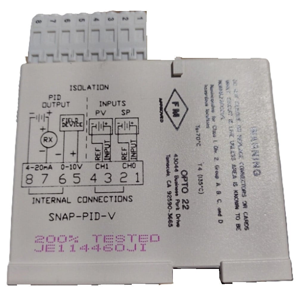 Opto 22 SNAP-PID-V SNAP Analog PID, NEW - Image 1