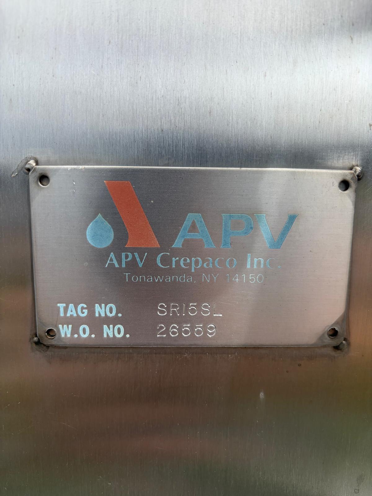32 sq.ft., APV #SR15S-L, Plate Heat Exchanger, (41) 316 Stainless Steel plates, 150 psi max., 1.5" tri-clamp - Image 3