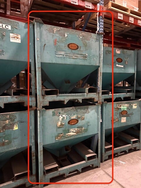 Una-Dyn, Material Surge Bins, white-colored - Image 1