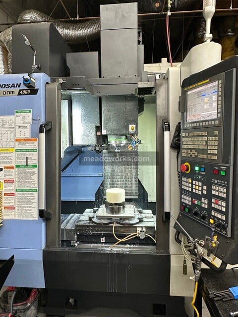 Daewoo Doosan #DNM-4000, CNC Vertical Machining Center, 15 HP, Fanuc i Series control, 220 Volts, 2019 - Image 1