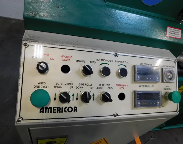 4' x 12 gauge Lemas #AUTO-ROLL-106/4, 4 Roll Sheet Roll, Americor Prog. Control, 2007 - Image 6