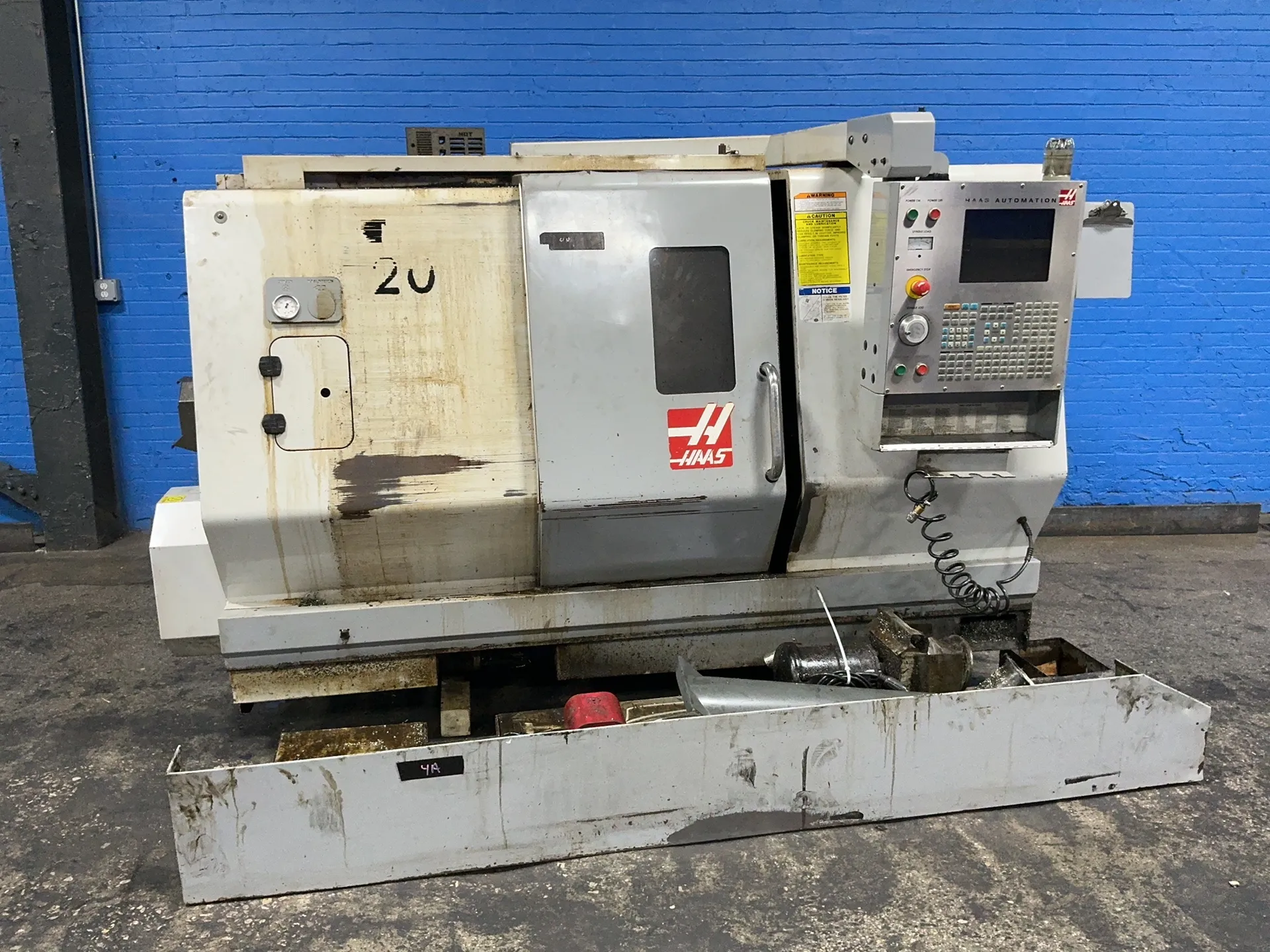 Haas #SL-20, CNC lathe, 8.5" 3-jaw chuck, 2" bore, multi-position tool post, foot switch, 208/230 V., 2005 - Image 4