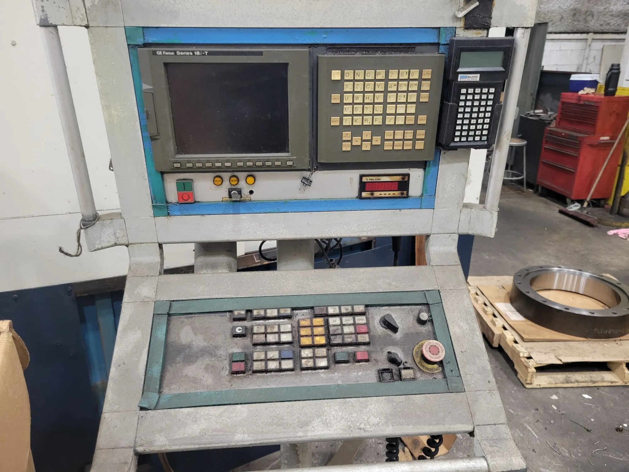 86" Olympia #V80, vertical boring mill, 280 RPM, 75 HP, 1999 - Image 4