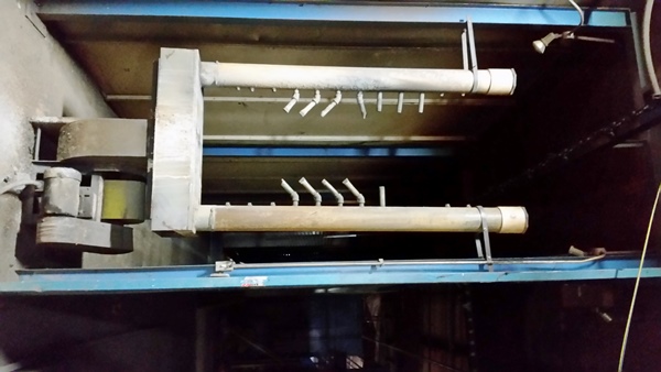84' L Powder coating dry-off oven, 24" W x 72" H part opening, gas fired, 15' H oven panels - Image 2