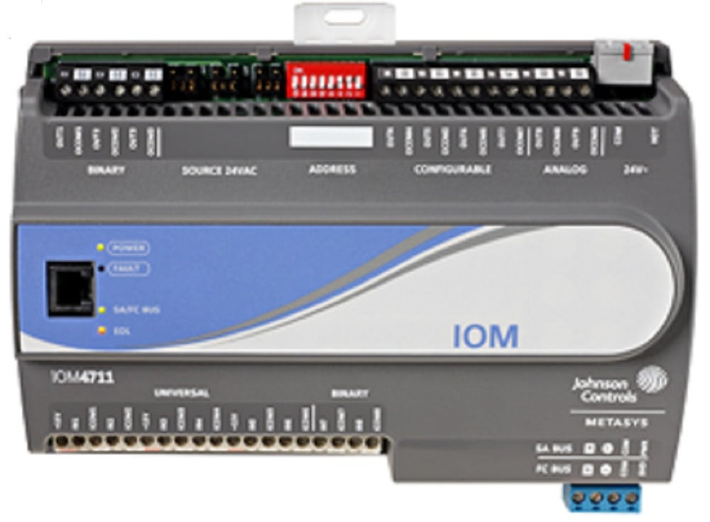 Johnson Controls MS-IOM1711-0 Input Output Module, 4-Point IOM w 4 BI, FC SA Bus, NEW - Image 1