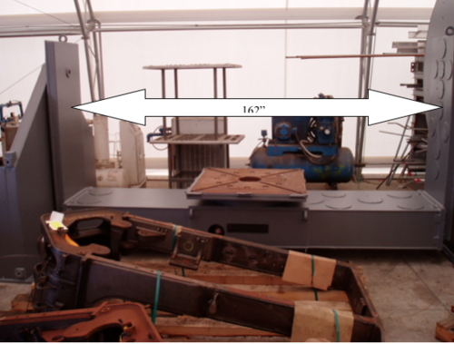 18300 lb. Aronson #DCG180, drop center gravity welding positioner, 48" x48" tbl, 7.5 HP - Image 1