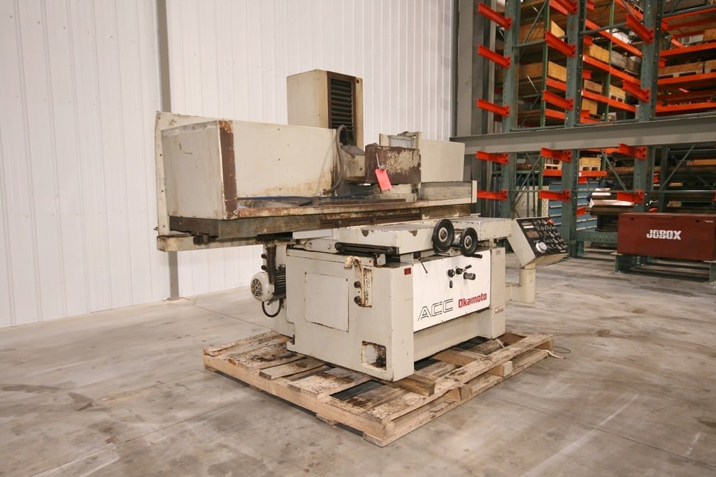 16" x 32" Okamoto #ACC-16.32DX, automatic hydraulic grinder, 14/12 x 1.5" x5" grinding wheel, #12068 - Image 5
