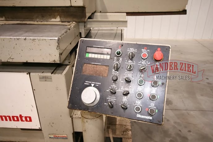 16" x 32" Okamoto #ACC-16.32DX, automatic hydraulic grinder, 14/12 x 1.5" x5" grinding wheel, #12068 - Image 7