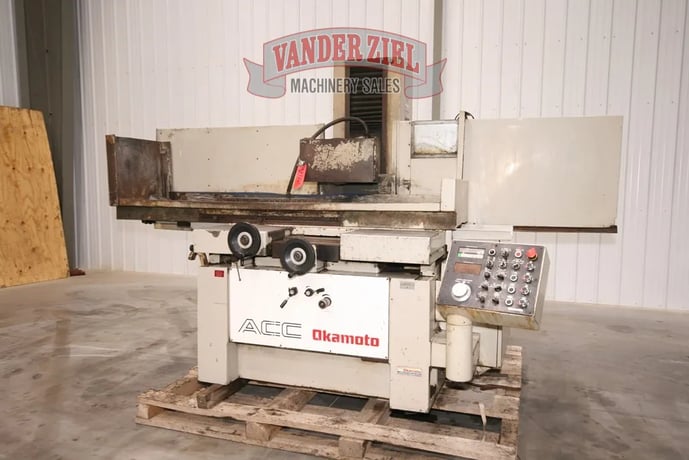 16" x 32" Okamoto #ACC-16.32DX, automatic hydraulic grinder, 14/12 x 1.5" x5" grinding wheel, #12068 - Image 8