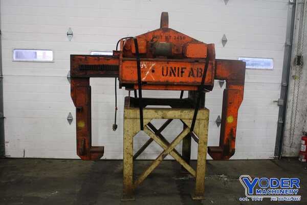 50000 lb. Bushman coil lifter, 20"-60" coil width, 5-3/4" x 7" jaw area, 1 HP, #67351 (2 available) - Image 1