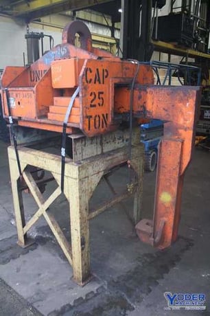 50000 lb. Bushman coil lifter, 20"-60" coil width, 5-3/4" x 7" jaw area, 1 HP, #67351 (2 available) - Image 6