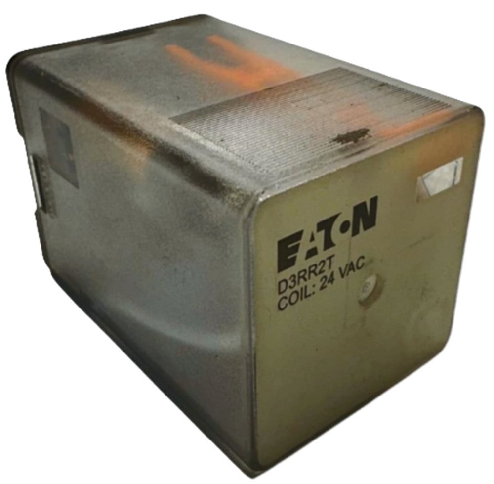 Eaton D3RR2T General Purpose Relay, 24VAC Coil, 10A, DPDT, Octal, NEW - Image 1