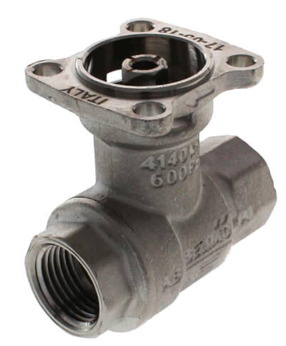 Belimo B213B 1/2" 2-Way Brass Valve w/Chrome Plated Ball/Nickel Plated Stem, NEW - Image 1