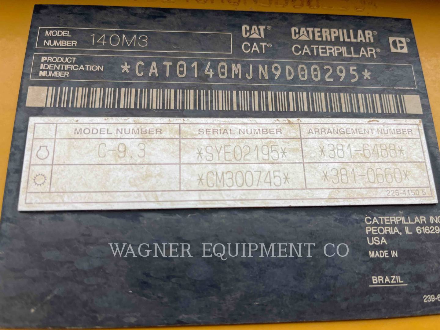 Caterpillar 140M3, Motor Grader, 5349 hours, S/N: N9D00295, 2014 - Image 6