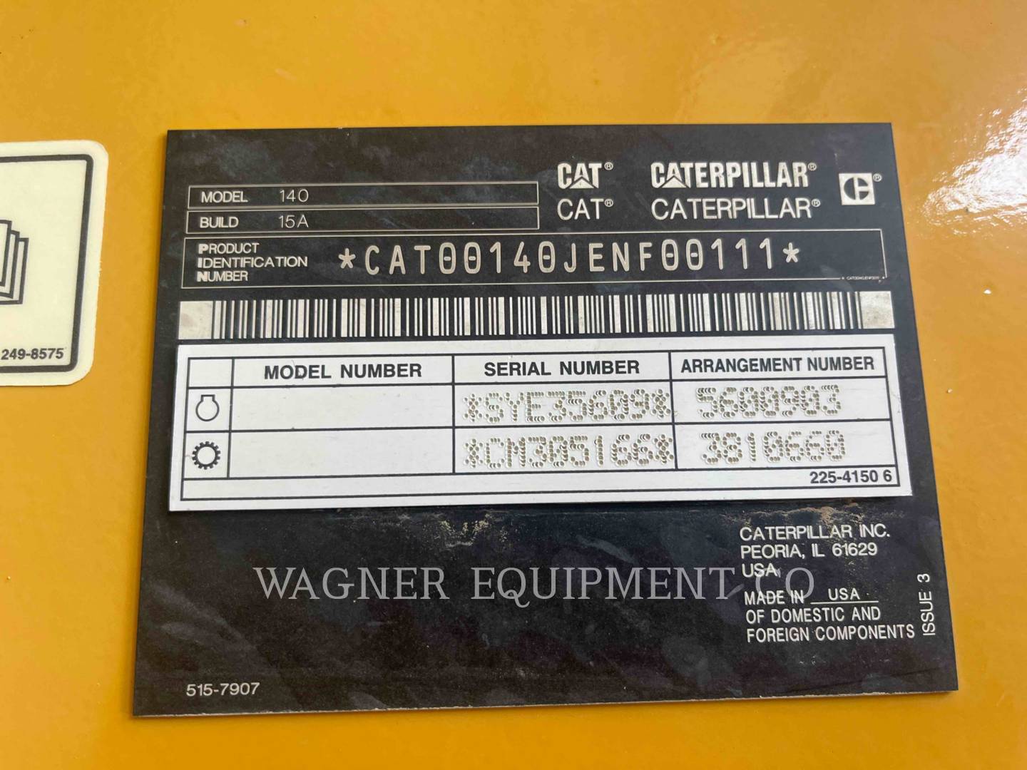 Caterpillar 140, Motor Grader, 5549 hours, S/N: ENF00111, 2020 - Image 6
