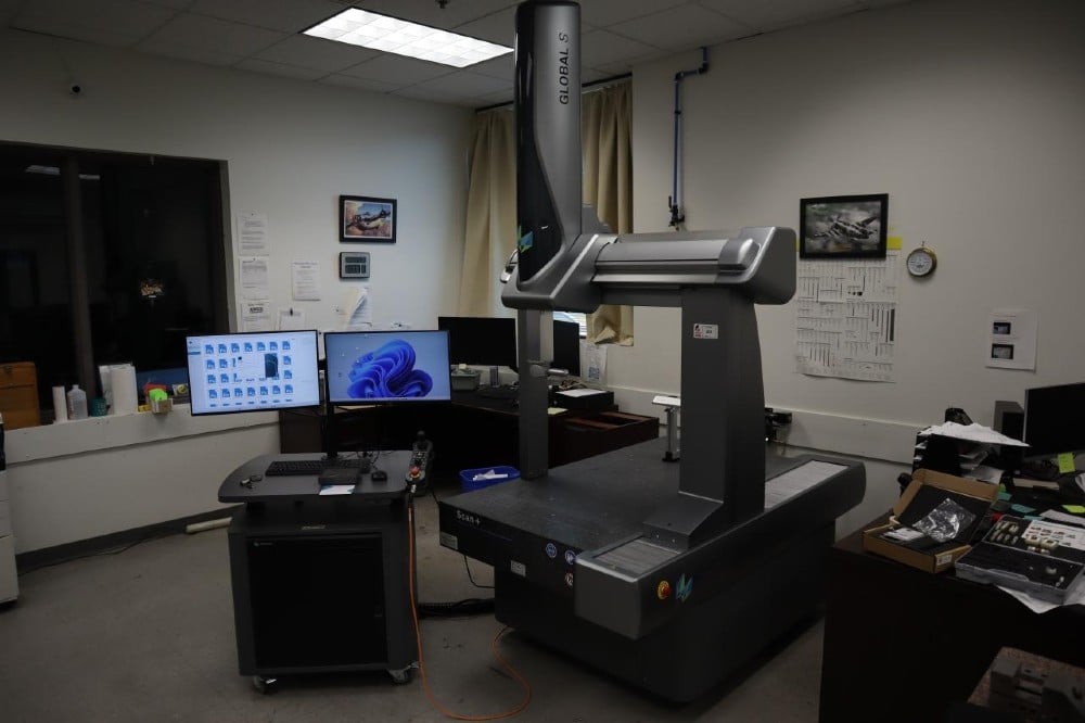 Hexagon #Global-S-Scan+7.10.7-DCC, coordinate measuring machine, direct computer ctrld, stylus rack - Image 1