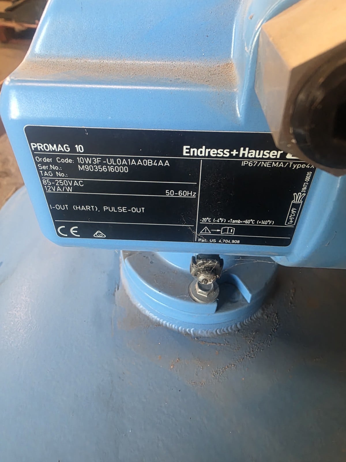 Endress Hauser #10W3F, Promag 10W Electromagnetic Flow Meter, 10", ANSI 150, HART, NEW - Image 3