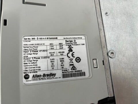 10 HP Allen-Bradley #20DD014A3EYYAEBSE, powerflex 700s variable frequency d, 480 Volts, NEW - Image 3