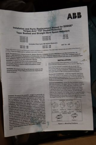 Dodge #TXT325CS, Gear Reducer, NEW - Image 3