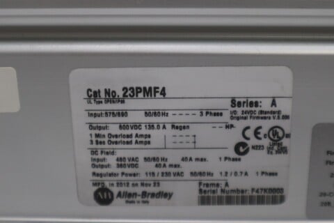 Allen-Bradley #23PMF4, powerflex dc variable frequency dri - Image 3