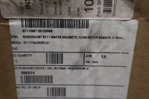 Fisher Rosemount #8711TSA060R1G1, Flow Meter - Image 3