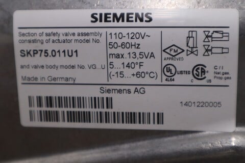 Siemens #SKP75.011U1, Valve - Image 6