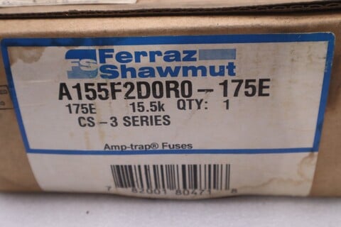 Ferraz shawmut a155f2d0r0-175e fuse new in box stock gf-632 - Image 2