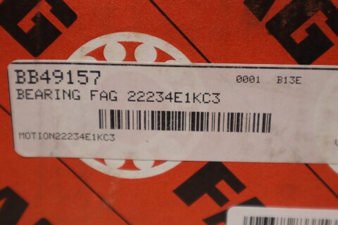 Fag 22234-e1-xl-kc3 spherical roller bearing - 170 mm id 310 mm od stock s-509 - Image 2