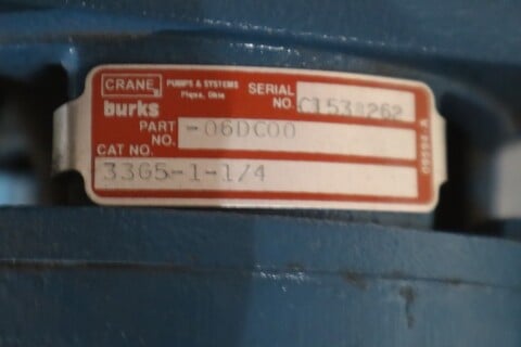 Circulation burks g5 pump 33g5-1-1/4 230-440v 1/3 hp 3 phase - stock m-25cc - Image 2