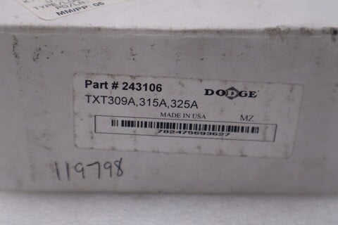 NEW OPEN BOX Dodge 243106 TXT309A, 315A, 325A BACKSTOP ASSY STOCK H344A - Image 2