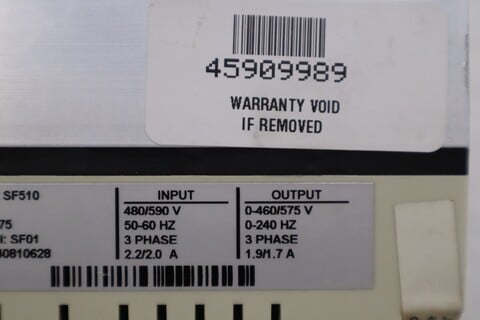 Ac HP tech RPM sf510 variable speed Allis-Chalmers motor drive new open box stk gf127 - Image 3