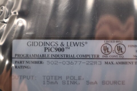 Giddings & Lewis 502-03677-22R3 PiC900 Stepper Module STOCK 3800A - Image 3