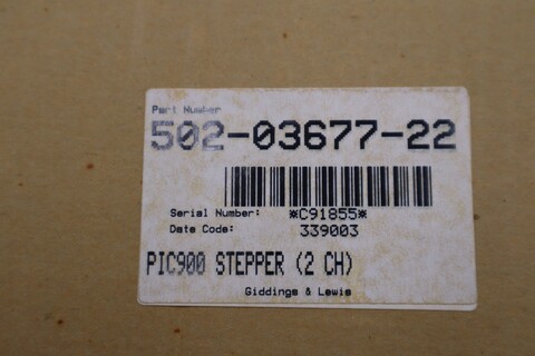 Giddings & Lewis 502-03677-22R3 PiC900 Stepper Module STOCK 3800A - Image 4