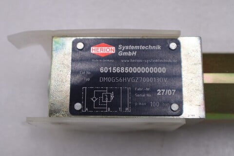 HERION DM0GS6HVGZ7000130V / 6015685000000000 Valve NEW STOCK G-64B - Image 2