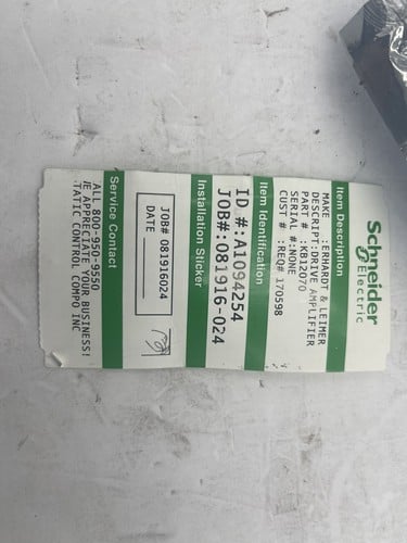 Erhardt & leimer kb12070 / kb12070 drive amplifier part reconditioned stock 1647 - Image 5