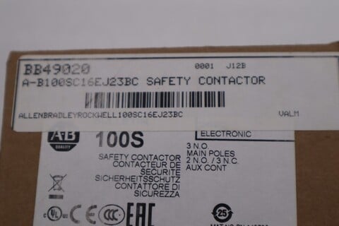 New allen bradley 100sc16ej23bc safety contactor 100s-c 16 amp stock 5624 - Image 2