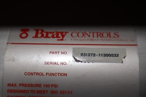 Bray 931272-11300532 Pneumatic Actuator w/ Valve -STOCK GF224 - Image 2