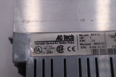 Allis-Chalmers tech sf410 variable speed drive 1hp 480v stock k1129a - Image 2