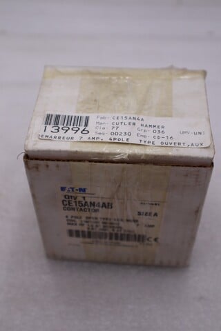 Eaton ce15an4ab contactor stock #l-302a - Image 1