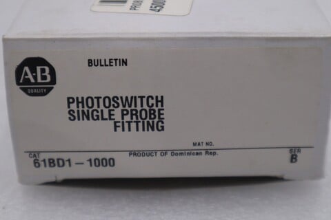 NEW OPEN BOX Allen-Bradley Allen Bradley Single Probe Fitting 61BD1-1000 STOCK G614A - Image 2