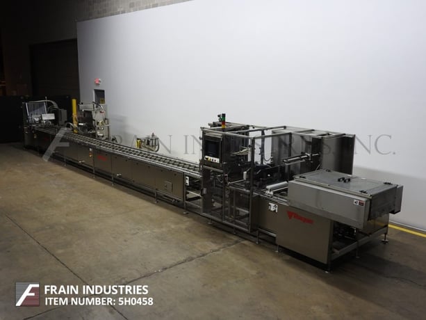Raque #4500 Series, complete, Stainless Steel, tray denesting, filling, roll stock and heat sealing line - Image 1