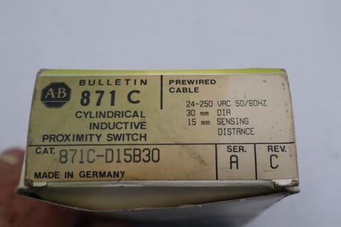 Allen bradley 871c-d15b30 photo switch ser a #k-551a - Image 3