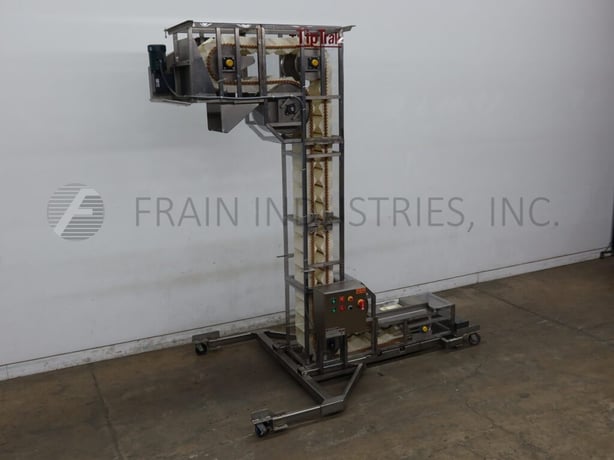 Unitrak #S2-Tip-Trak, Z style bucket elevator, 10-1/2" L x 4-1/2" W x 5" D plastic buckets, 129" discharge - Image 1